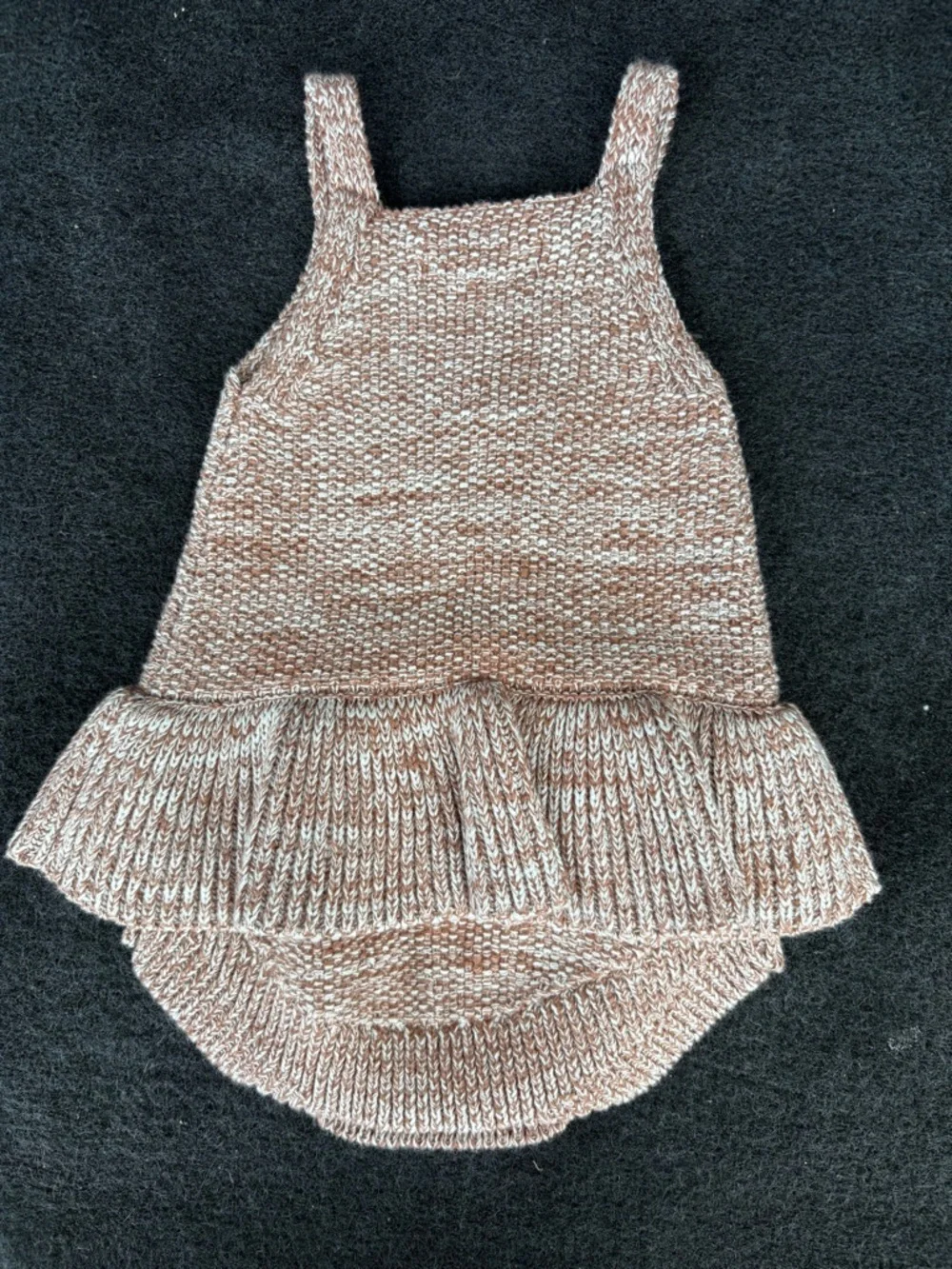 NWT Quincy Mae Ruffle Knit Romper 3-6 month